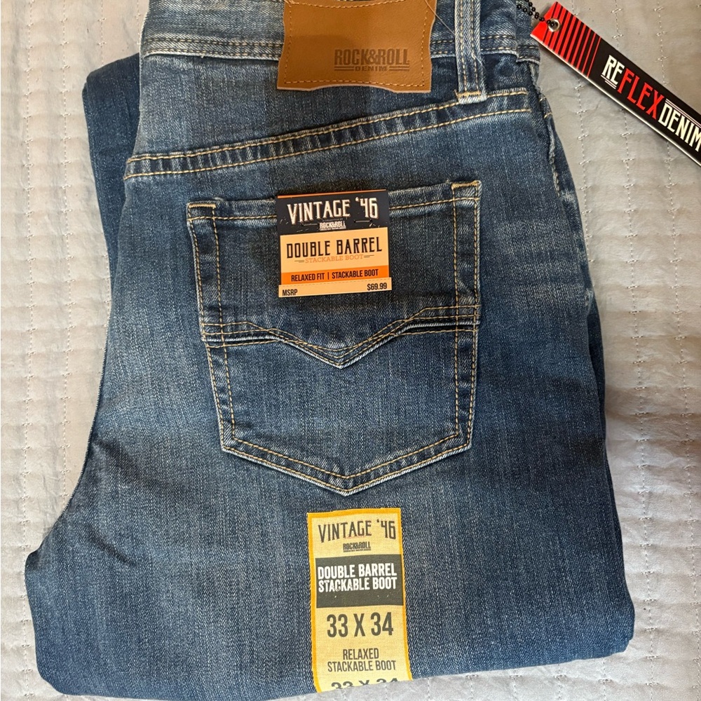 Rock&Roll Men's Blue Jeans NWT